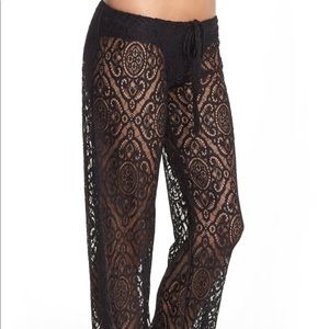 Becca lace swim cover up pants